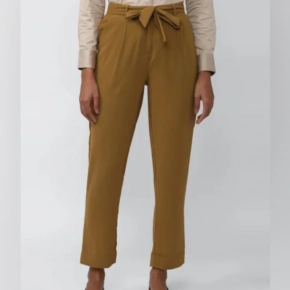 Dynamite Olive Green High-Waisted trousers with Belt – XS - Picture 2 of 6